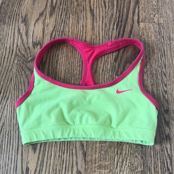 Nike Other - Reversible pink/green dri-fit Nike sports bra